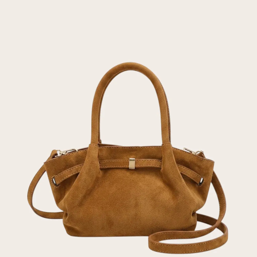 Petit sac velours structuré bandoulière