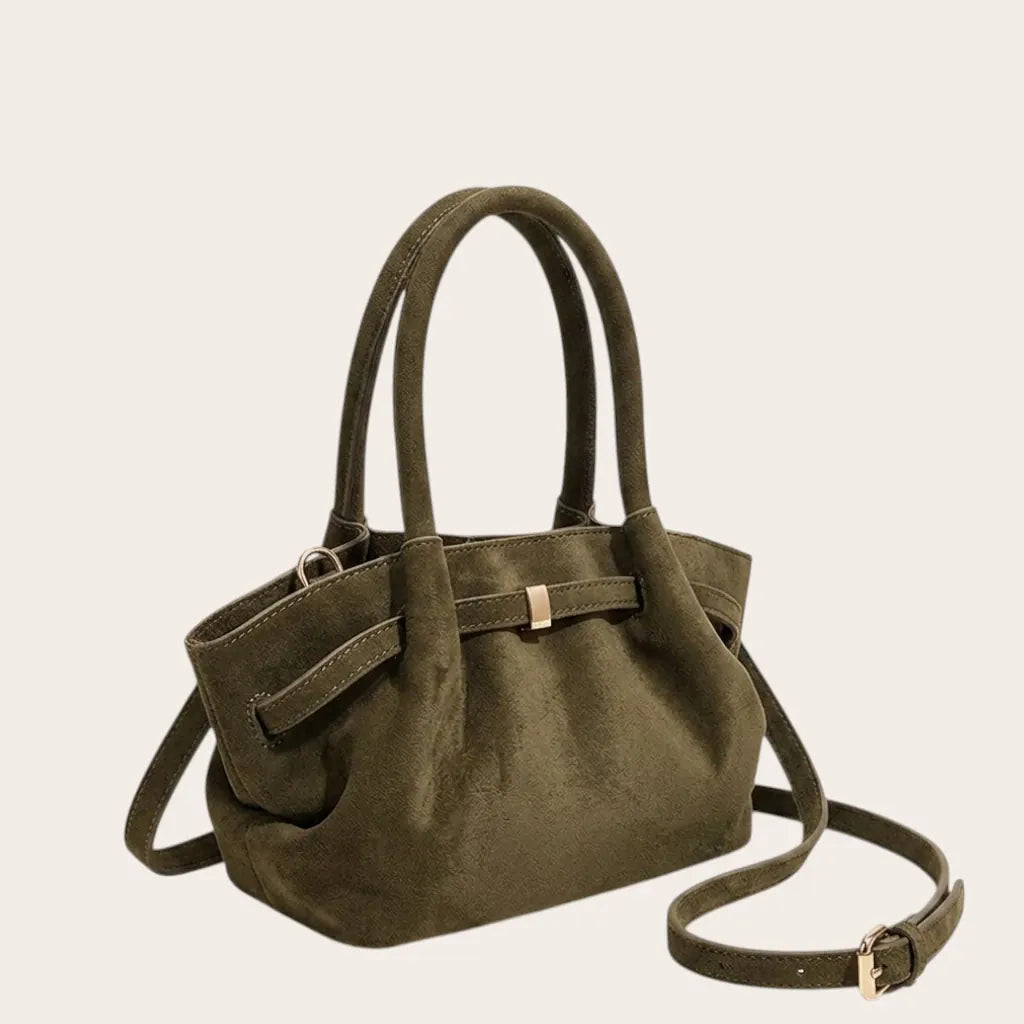 Petit sac velours structuré bandoulière