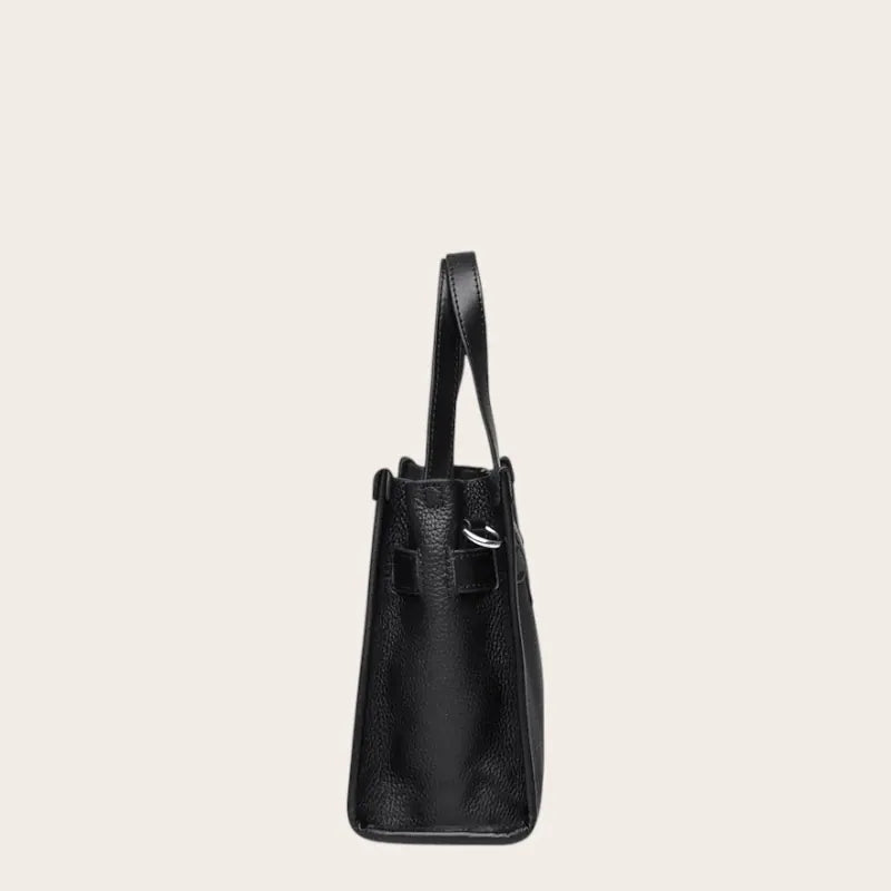 Petit sac a main large en cuir Noir