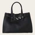 Petit sac cabas en cuir grainé