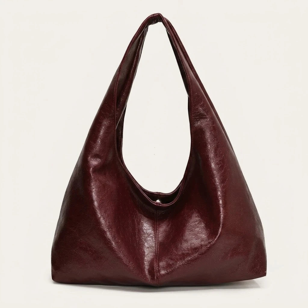 Sac hobo cuir vegan verni