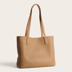 Cabas classique en cuir Camel