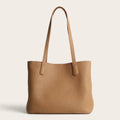 Cabas classique en cuir Camel