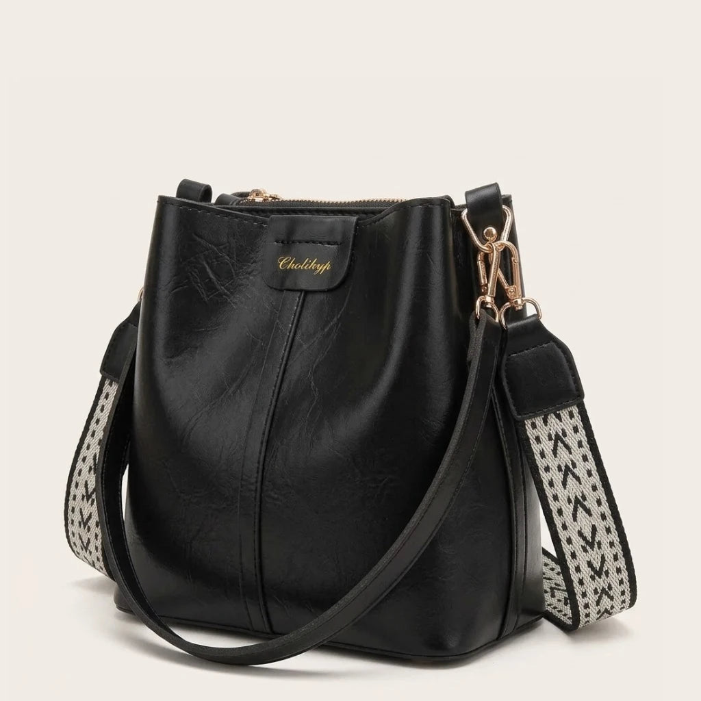 Sac seau similicuir lustré