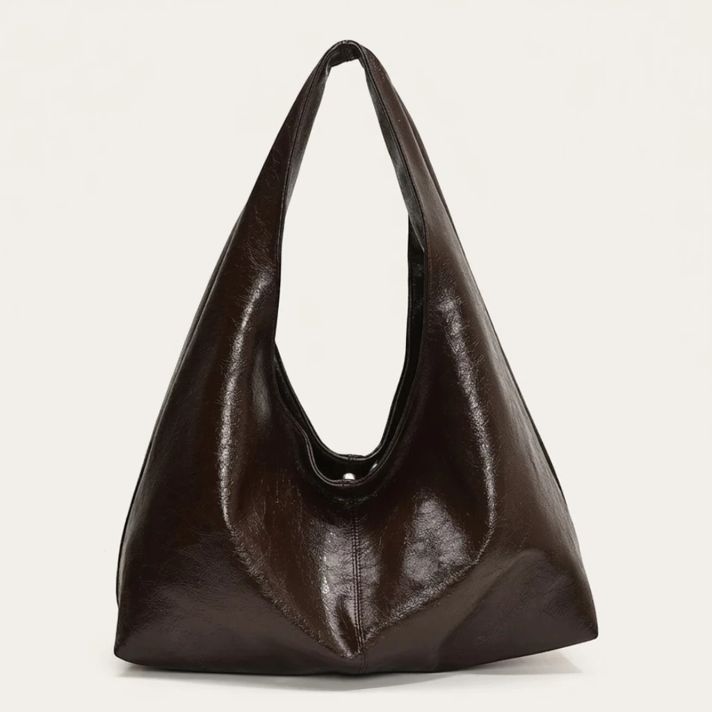 Sac hobo cuir vegan verni