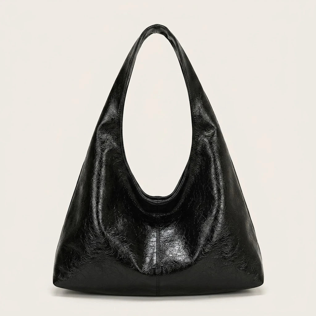 Sac hobo cuir vegan verni