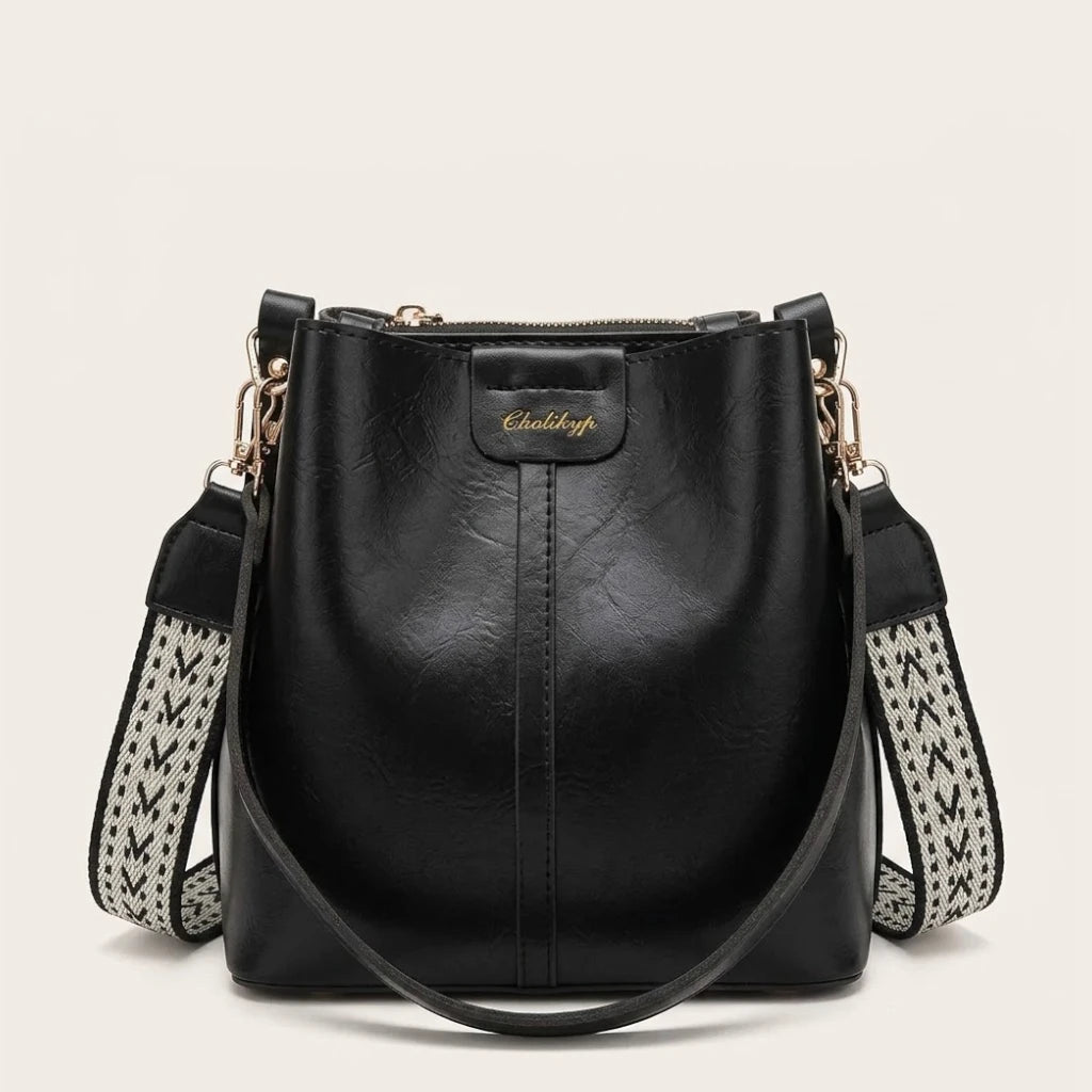 Sac seau similicuir lustré