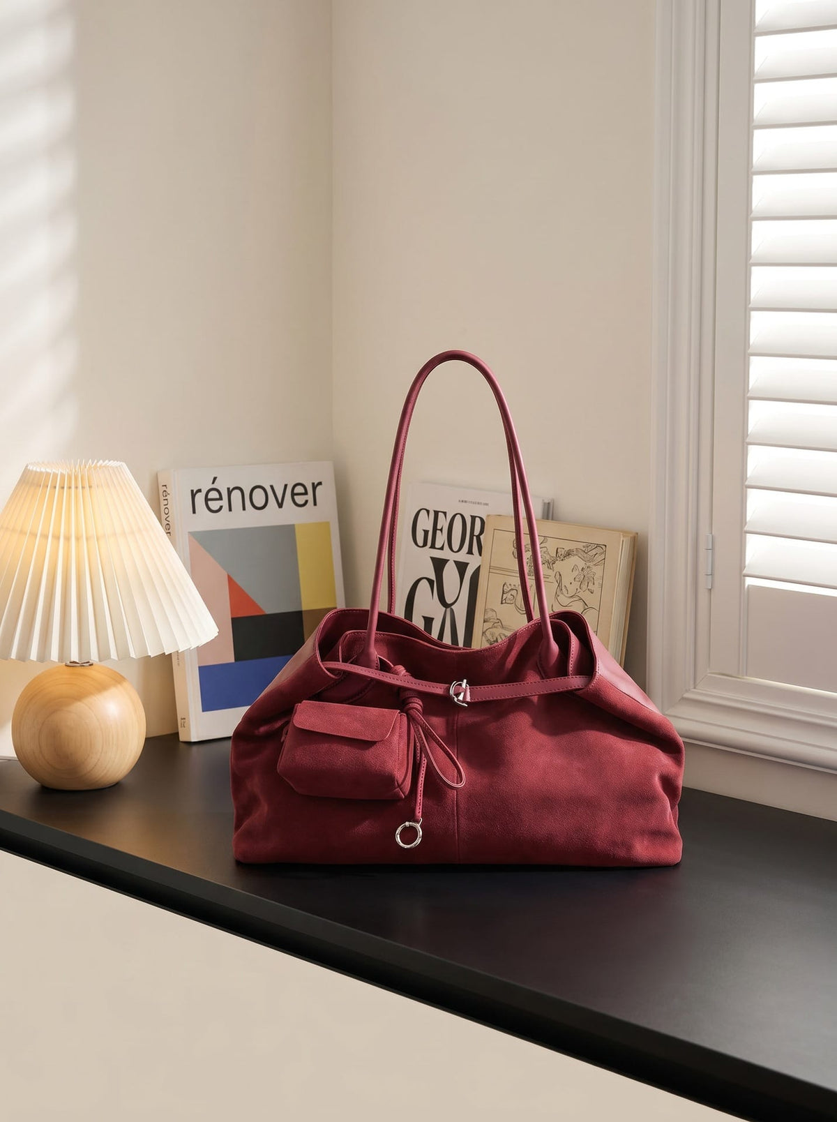 Genuine Leather Tote Shoulder Bag