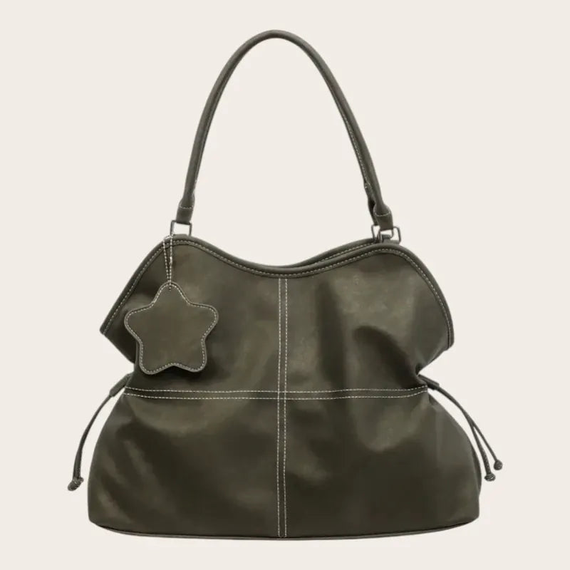 Grand sac épaule étoile surpiquer