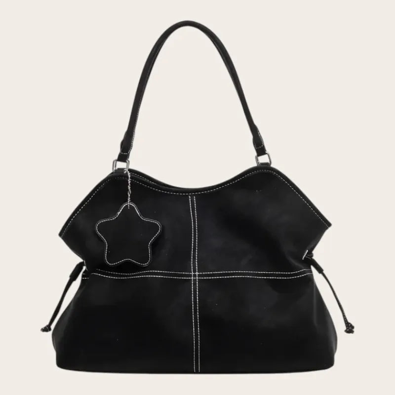 Grand sac épaule étoile surpiquer