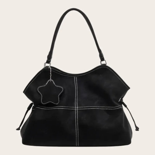 Grand sac épaule étoile surpiquer