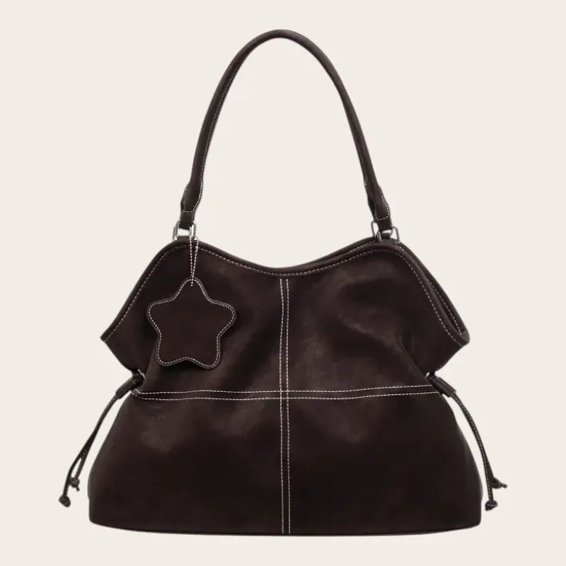 Grand sac épaule étoile surpiquer