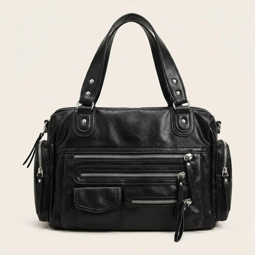 Grand sac multi-zips rock noir