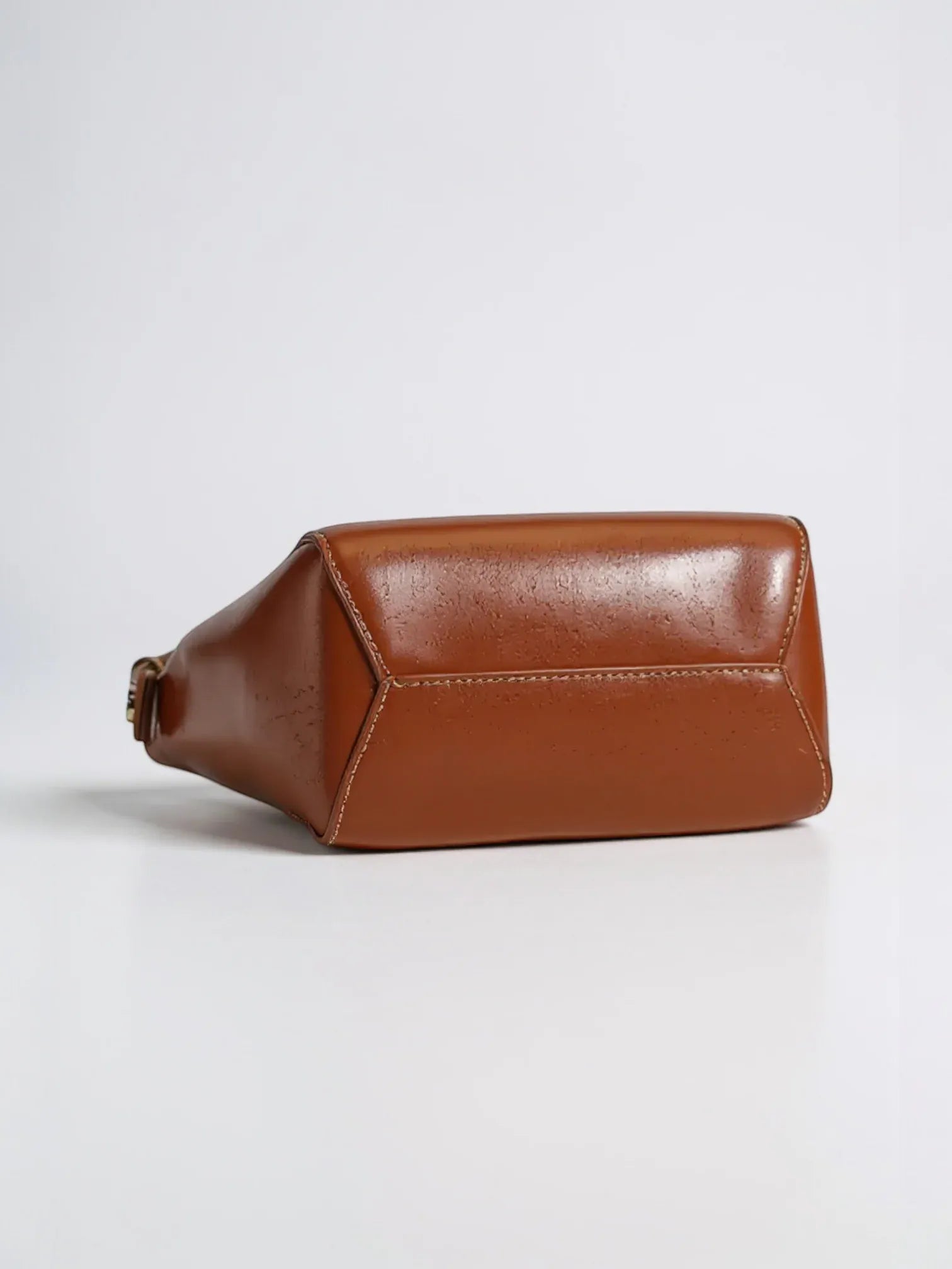 Grand sac seau cuir Marron