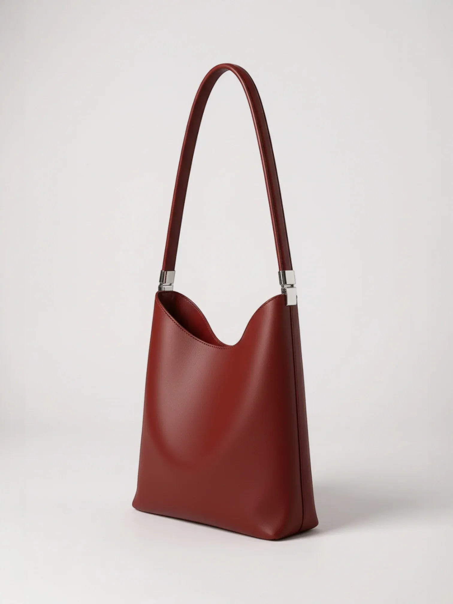 Grand sac seau en daim Rouge Ankora