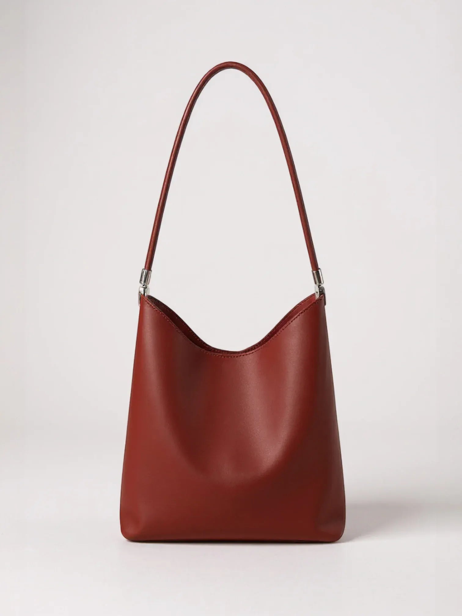 Grand sac seau en daim Rouge Ankora