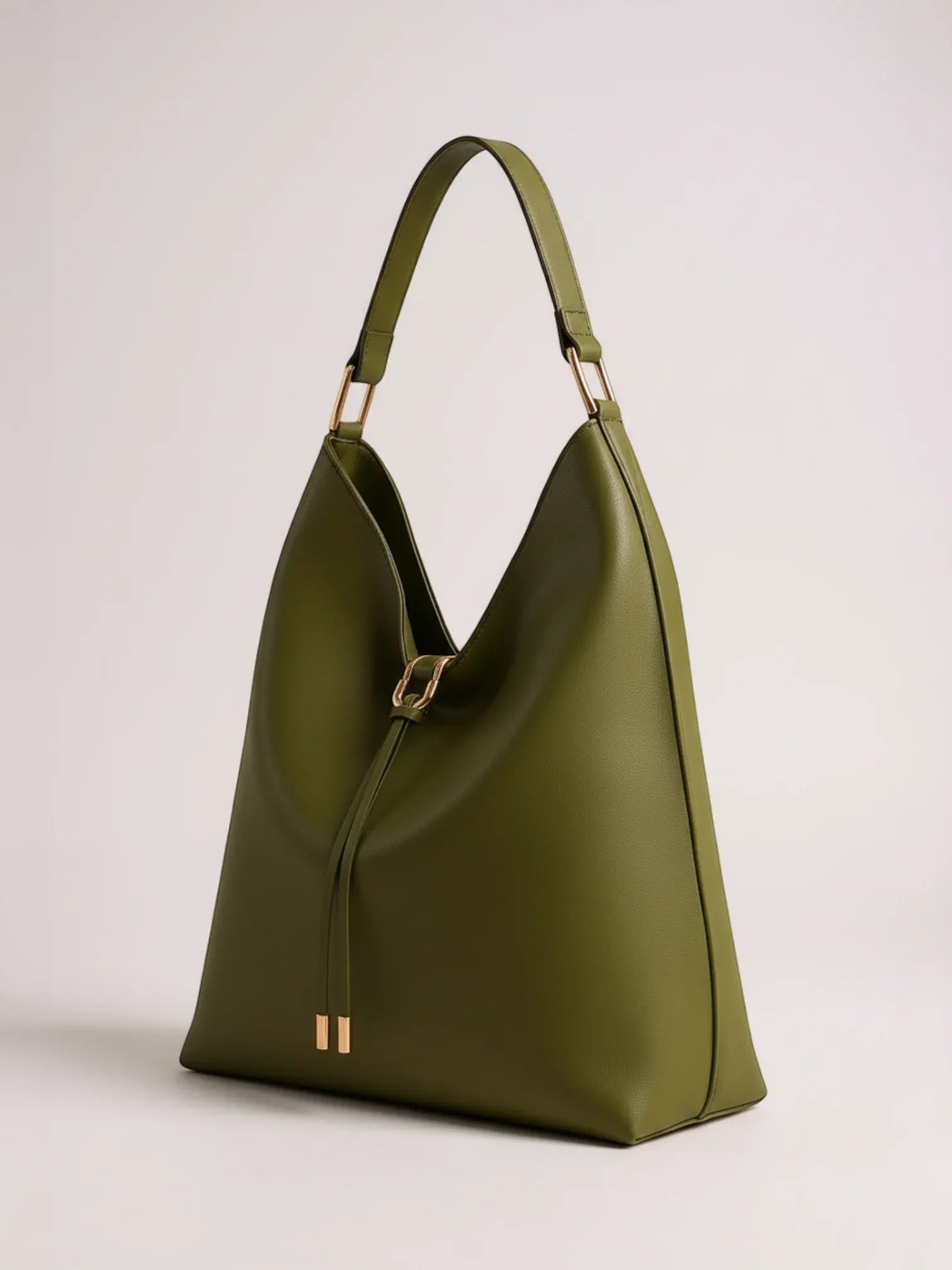 Grand sac seau en suédine Vert