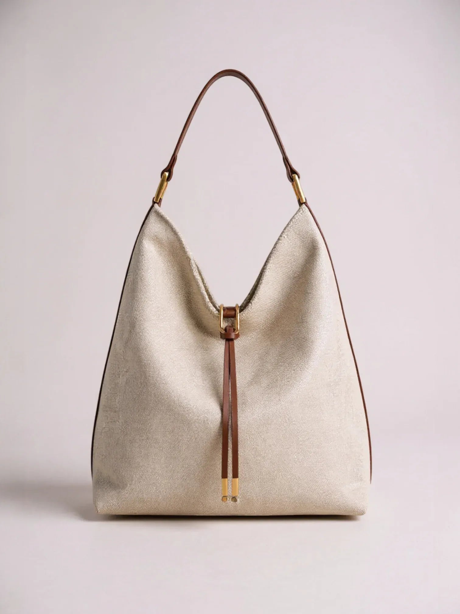 Grand sac seau en suédine Blanc