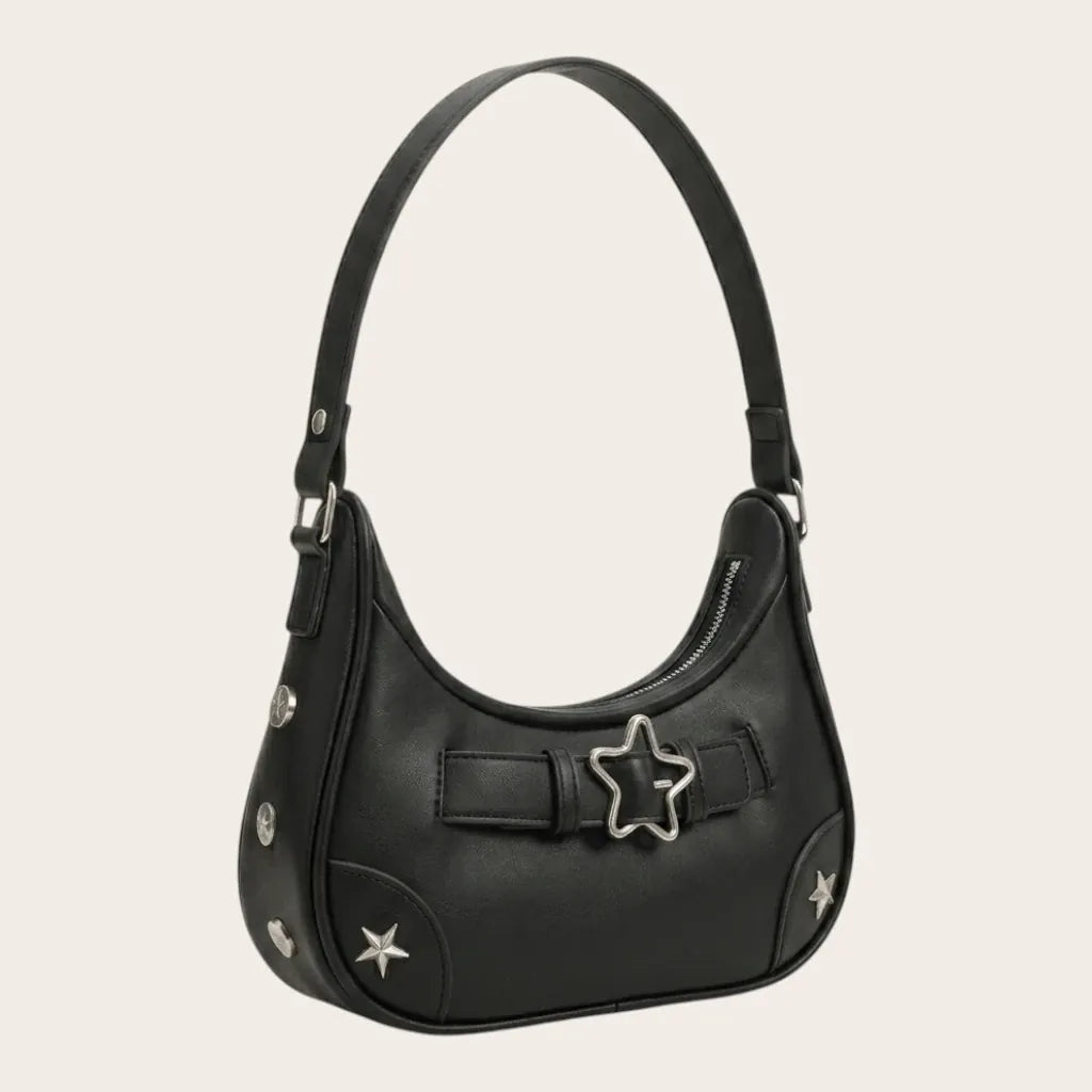 Mini sac bandoulière étoile Noir