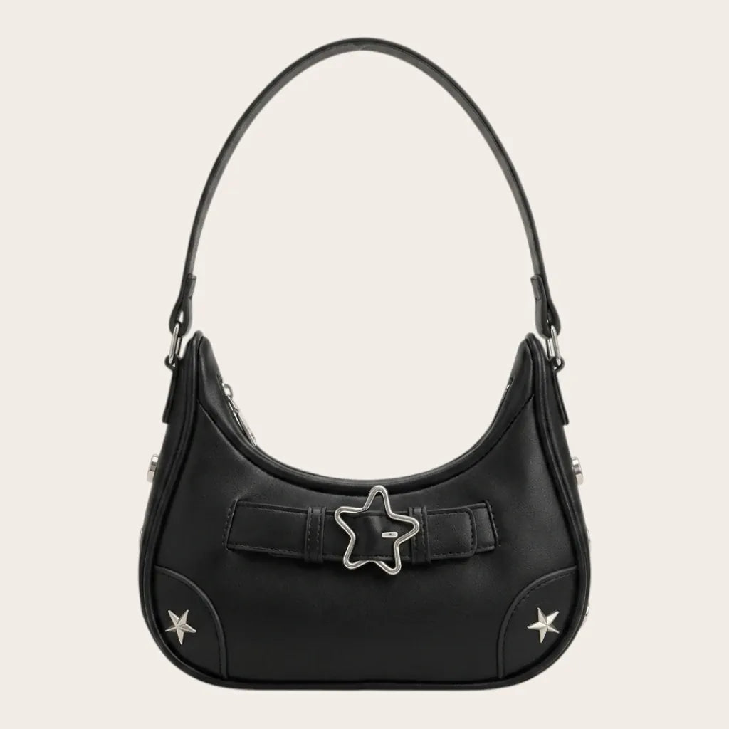 Mini sac bandoulière étoile Noir