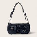 Mini sac tonneau œillets Noir