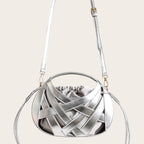 Mini sac tressé cage argent