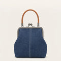 Petit sac à main clipsable en jeans Bleu marine