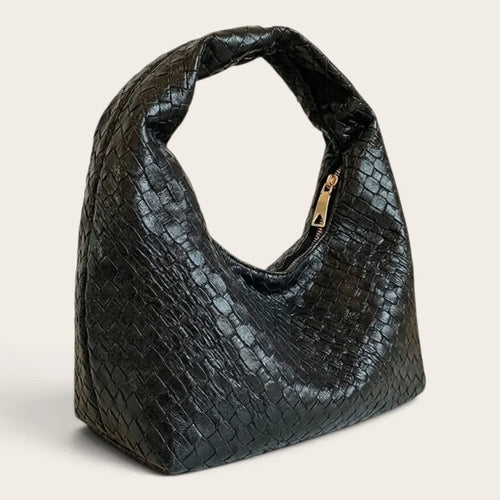 Petit sac a main effet tressé Noir
