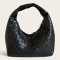Petit sac a main effet tressé Noir