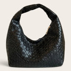 Petit sac a main effet tressé Noir