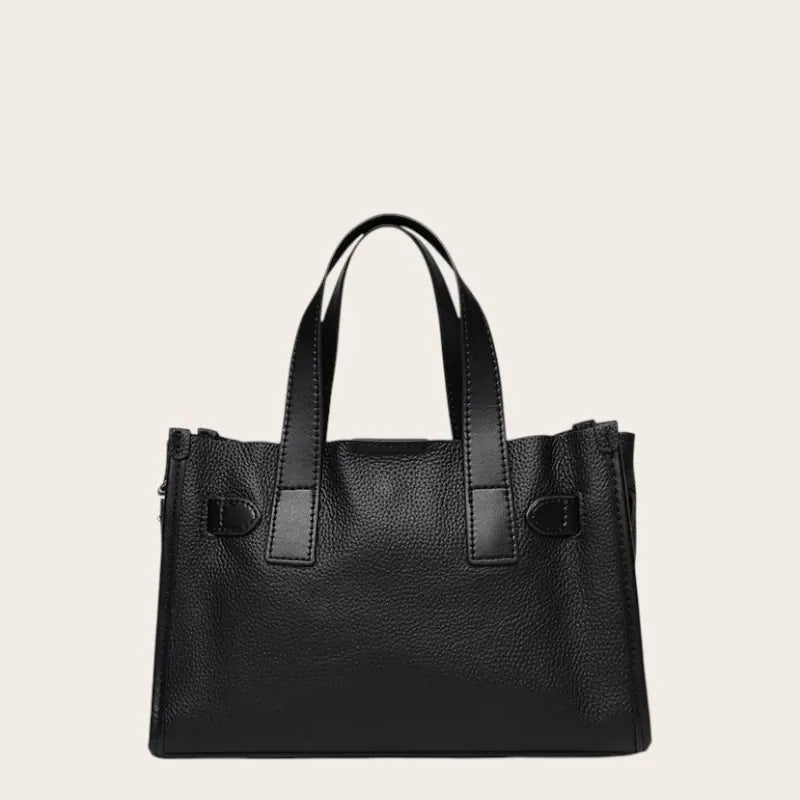 Petit sac a main large en cuir Noir