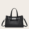 Petit sac a main large en cuir Noir