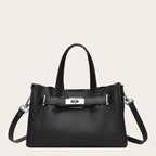 Petit sac a main large en cuir Noir