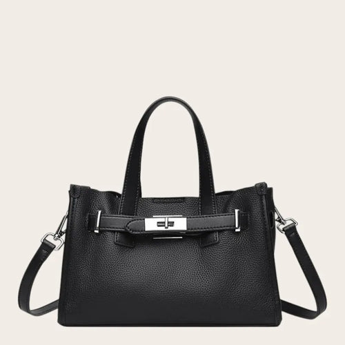 Petit sac a main large en cuir Noir