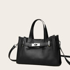 Petit sac a main large en cuir Noir