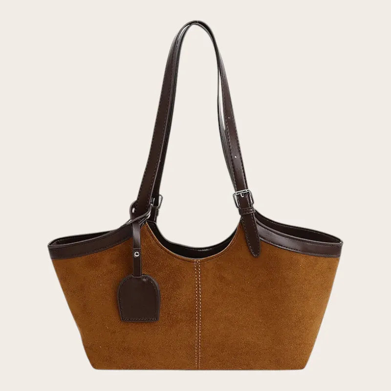 Petit sac cabas en suédine