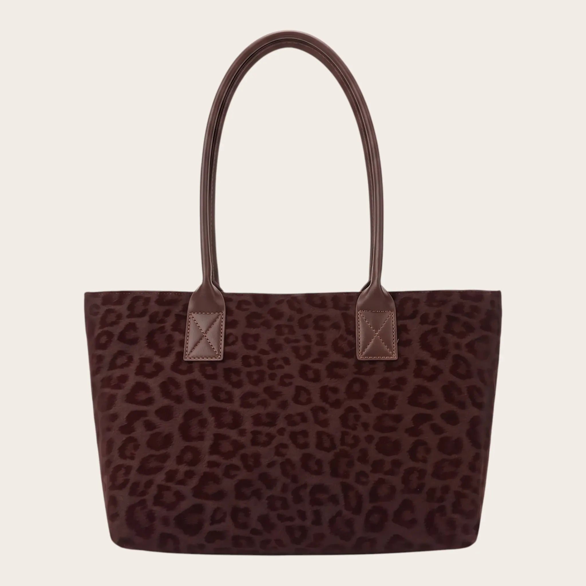 Petit sac cabas léopard Rouge