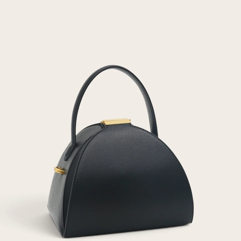 Petit sac dome cuir vegan Noir