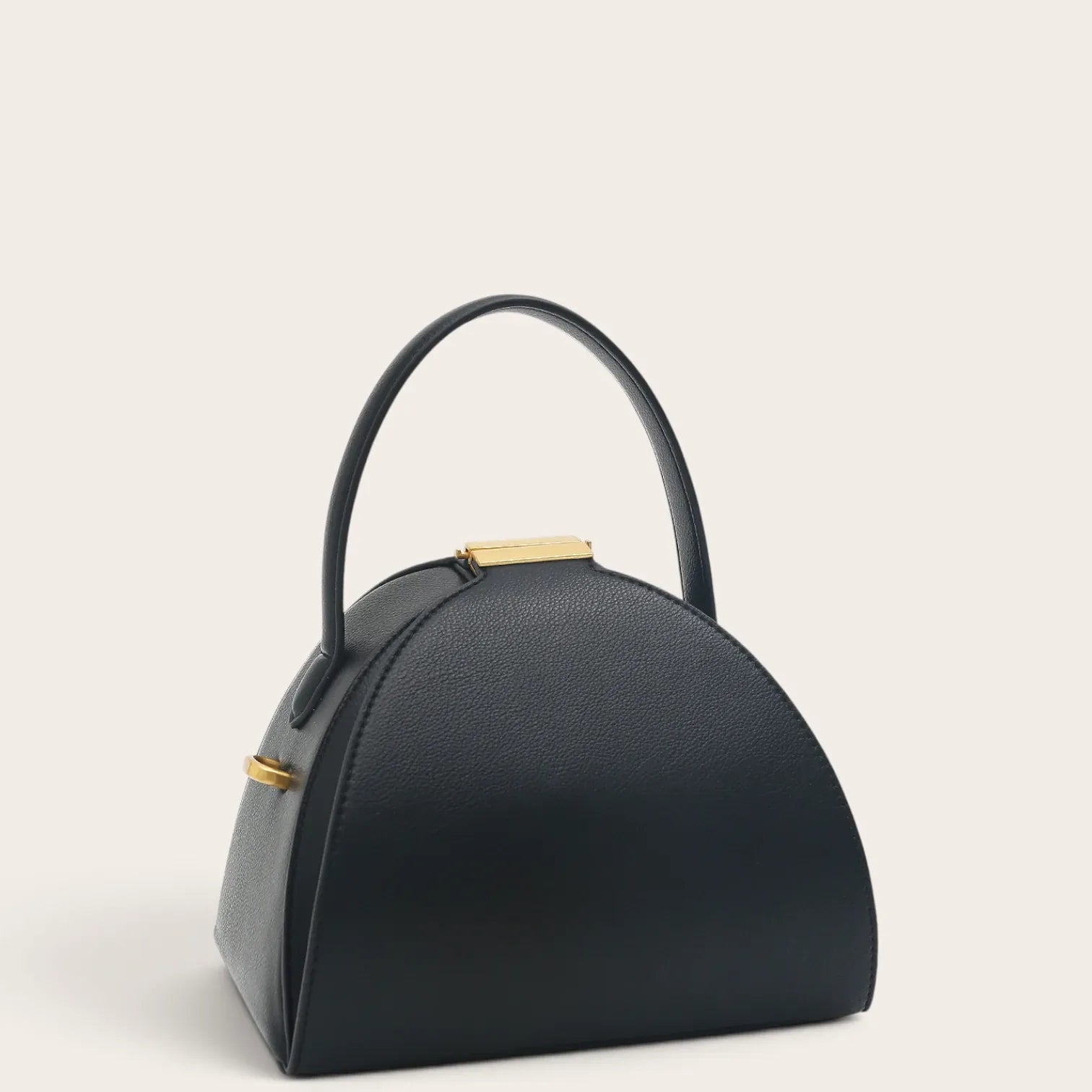 Petit sac dome cuir vegan Noir