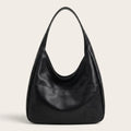 Petit sac hobo en cuir vegan Noir