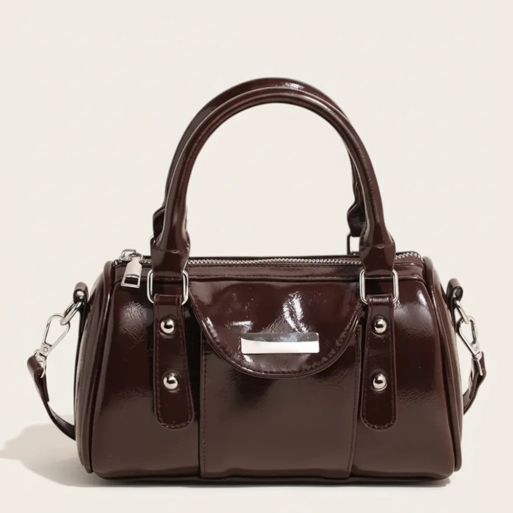 Petit sac main verni