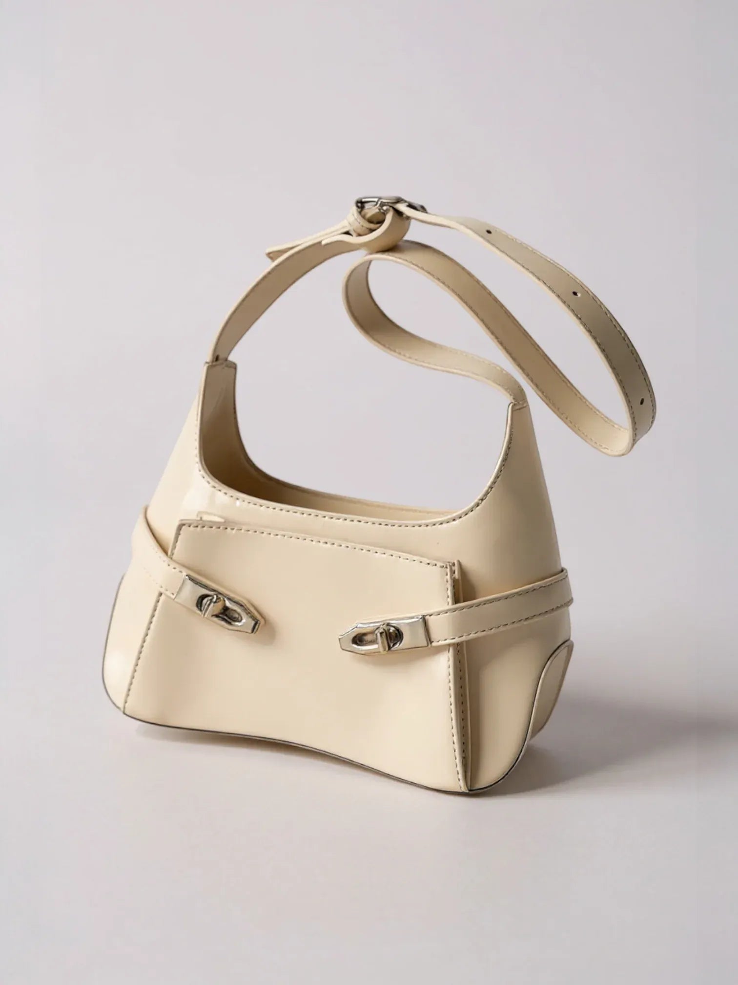 Petit sac seau structuré Blanc