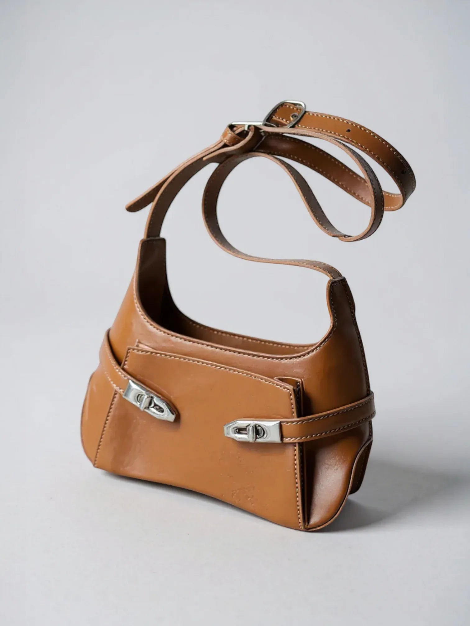 Petit sac seau structuré Café