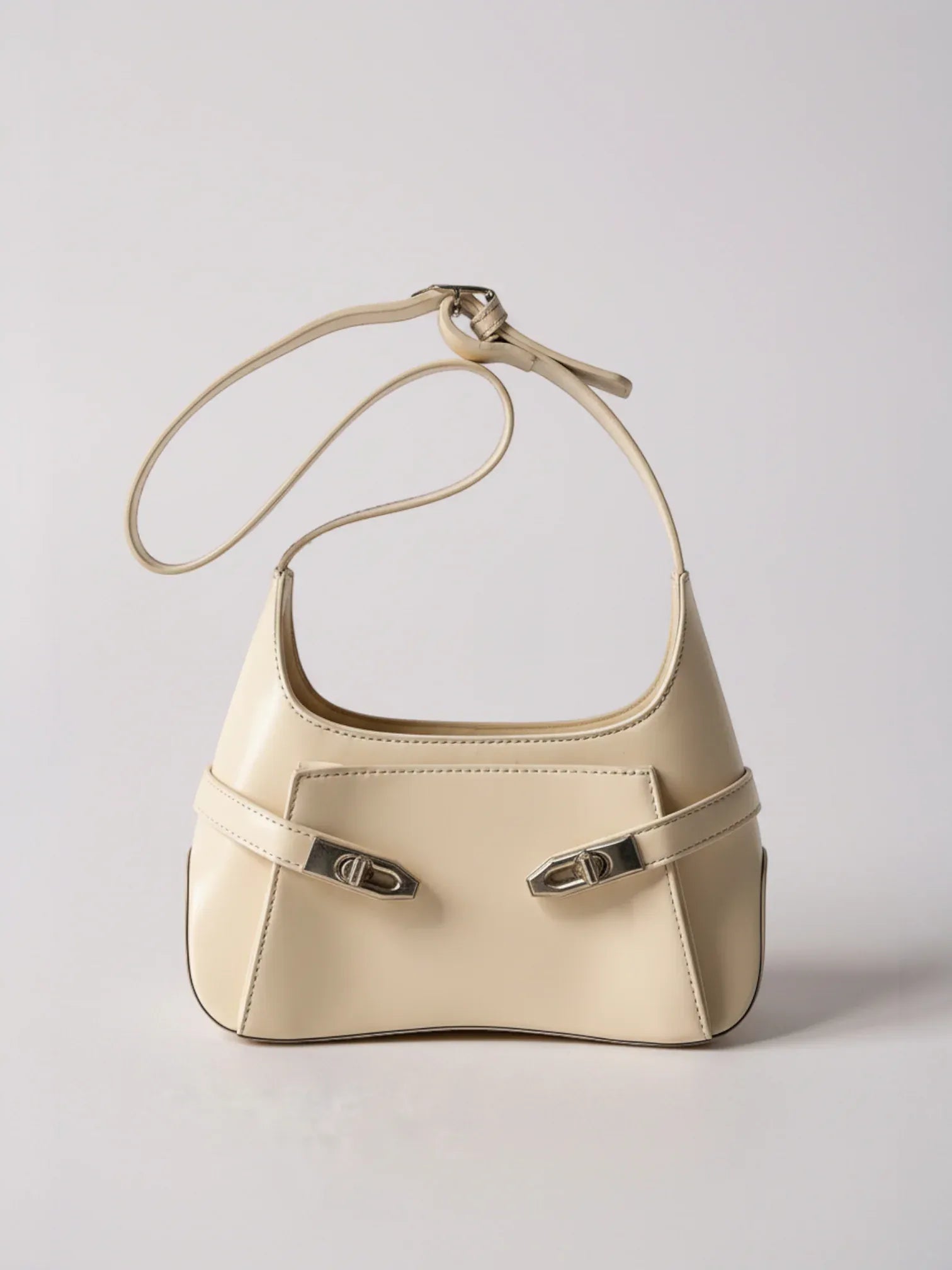 Petit sac seau structuré Blanc