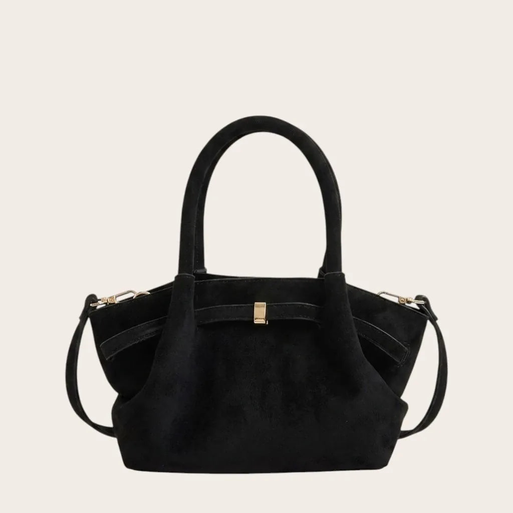 Petit sac velours structuré bandoulière