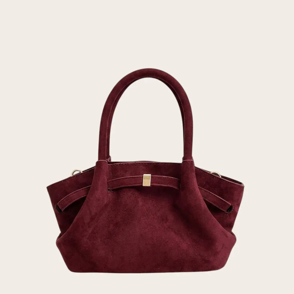 Petit sac velours structuré bandoulière