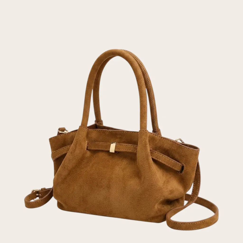 Petit sac velours structuré bandoulière