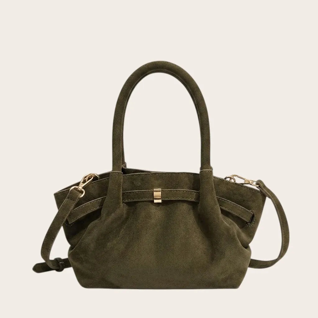 Petit sac velours structuré bandoulière