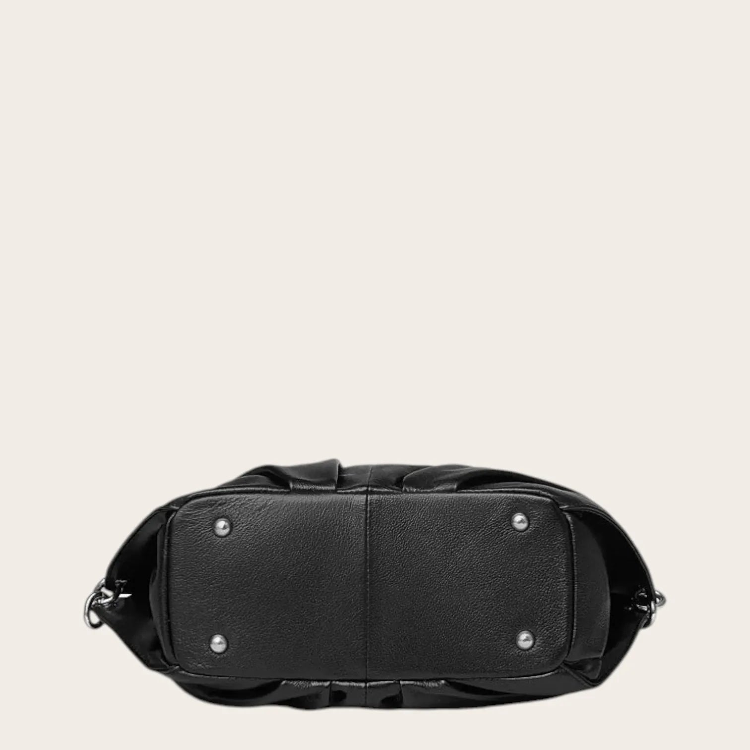 Sac a main baluchon cuir Noir