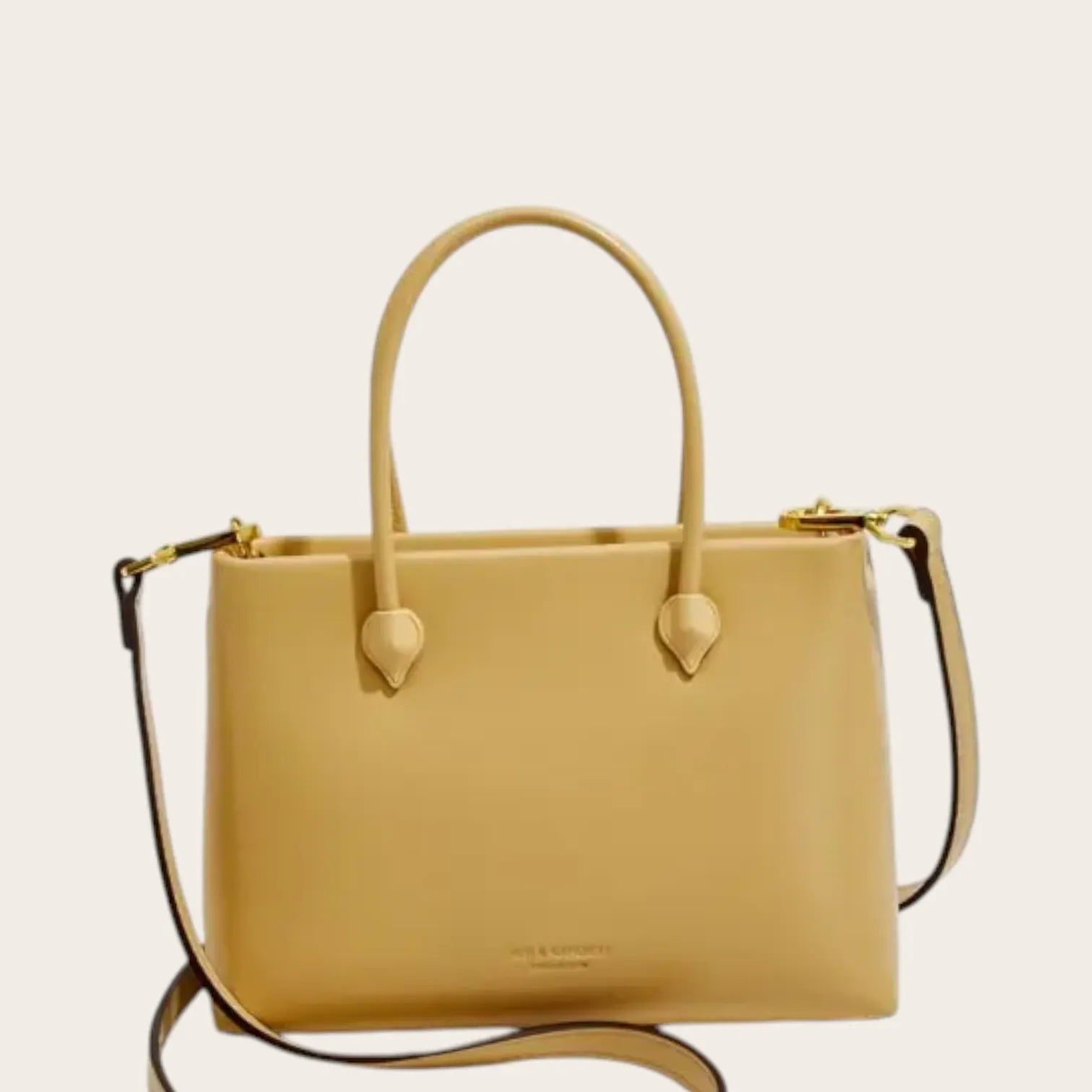 Sac a main chic cuir vegan Jaune